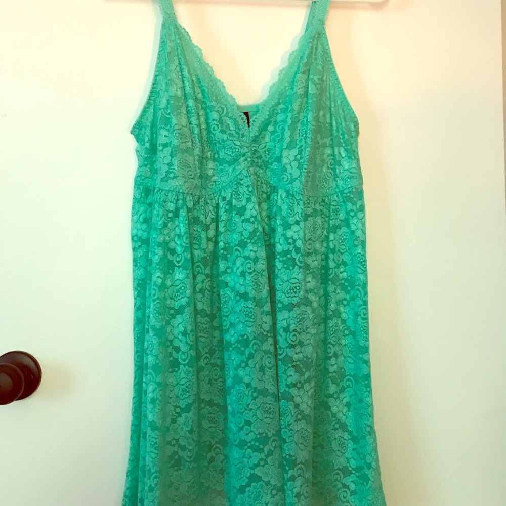 Torrid babydoll style lingerie size 1 in teal.